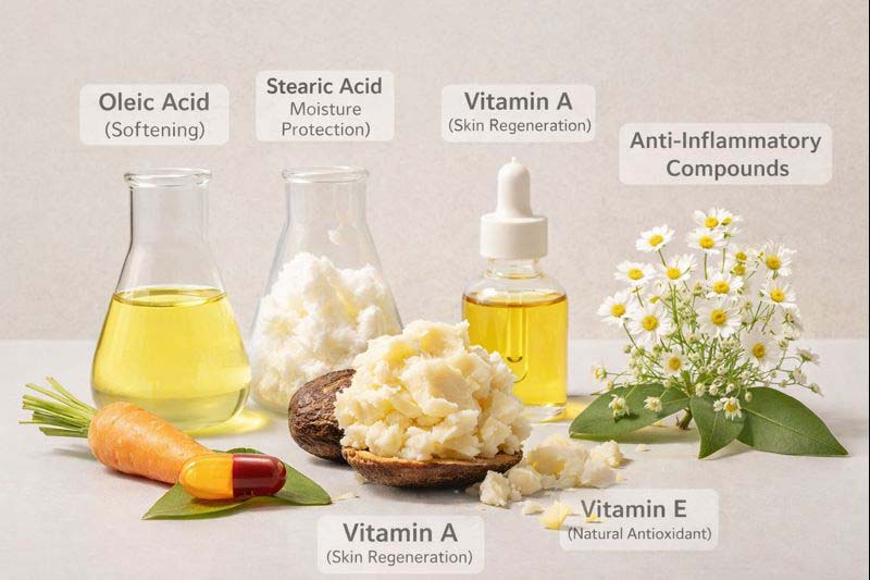 مواد مغذی شی باتر برای پوست